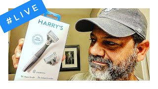 New Year’s Day Shave — Harry’s Charcoal razor —average guy tested #LIVE
