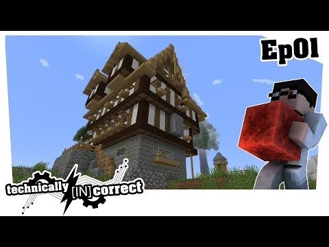 Minecraft Ita Technically [IN]Correct Ep01 - La Nuova Serie Tecnica! Primo Episodio E Già Si Muore!