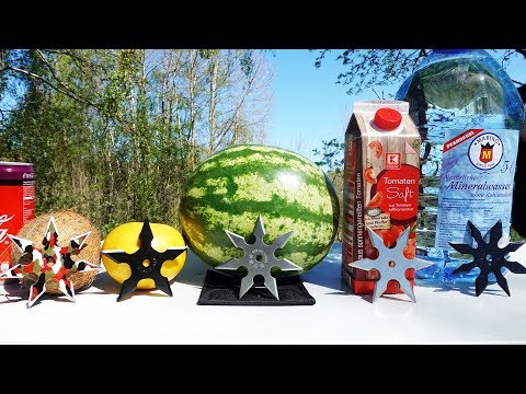 Wie GEFÄHRLICH sind WURFSTERNE?! - Ich teste es! (Shuriken werfen)
