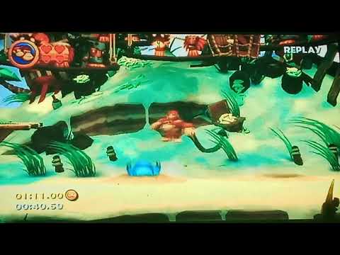 Donkey Kong Country Returns Pinchin Pirates time attack 1:01:60 (TAS)