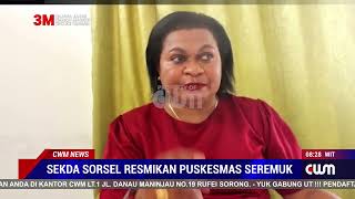 SEKDA SORSEL RESMIKAN  PUSKESMAS  SEREMUK
