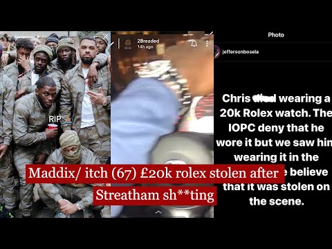uk drill rapper Maddix 67 £20k rolex stolen after Streatham sh**ting