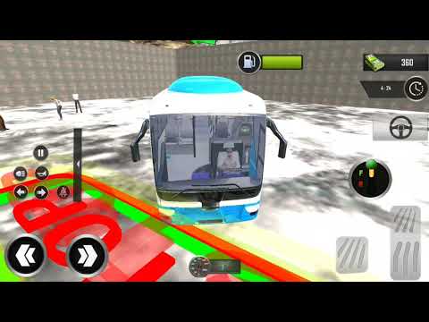 Offroad Tour Coach Bus driving racing - Bus Drive in hills and mountain