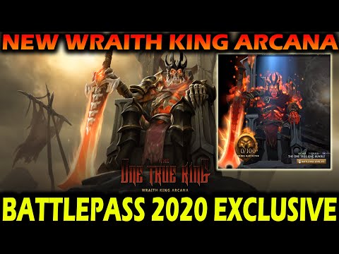 Dota 2 Wraith King Arcana - The One True King [SKELETON KING] The International Battle Pass 2020