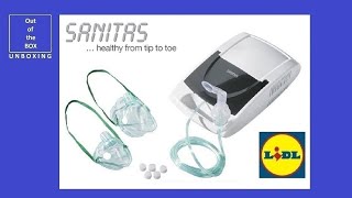 Sanitas Inhaler SIH 21 UNBOXING (Lidl Nebuliser 0,8 - 1,45 bar; 0,4 ml/min.)