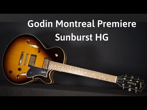 Демонстрация звучания полуакустической гитары Godin Montreal Premiere