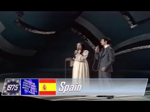 eurovision 1975 Spain 🇪🇸 Sergio & Estibaliz - Tu volveras