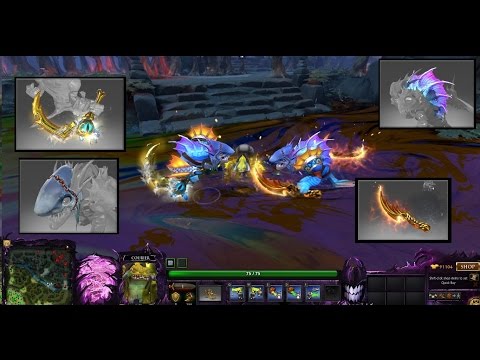 Dota 2 Slark Golden Hydrakan Latch VS The Golden Barb of Skadi Full Review