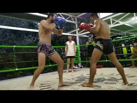 Sheagh Dobbin and Big english sparring in preparation for his fight @Lionheartmuaythai koh samui