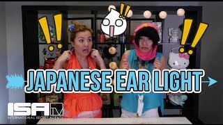 2 GIRLS TRY JAPANESE EAR LIGHT - ($10 DAISO CHALLENGE Pt 6) - 2 Girls 1 Lab Ep. 1