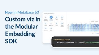 What's new in Metabase 63: Embed custom visualizations with the Modula