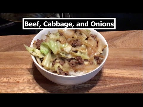 10 minute Meal | Rice, Beef and Cabbage | Costco...