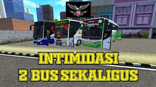 Download lagu Intimidasi 2 Bus Sekaligus || Balap santuy Bussid DK Group mp3