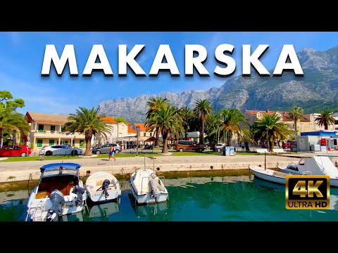 MAKARSKA Croatia 🇭🇷 Makarska Riviera in Stunning 4K 🇭🇷 | Crystal Seas, Mountain Backdrops
