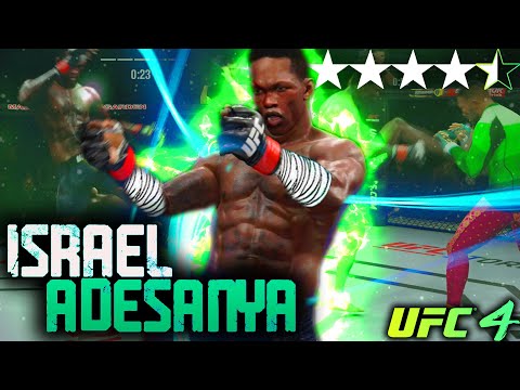 Israel Adesanya Has Precise Striking! INSANE Flying Knee K.O.! UFC 4 Online Gameplay