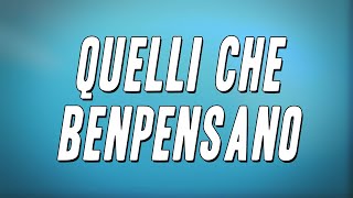 Frankie hi-nrg mc - Quelli che benpensano ft. Riccardo Sinigallia (Testo)