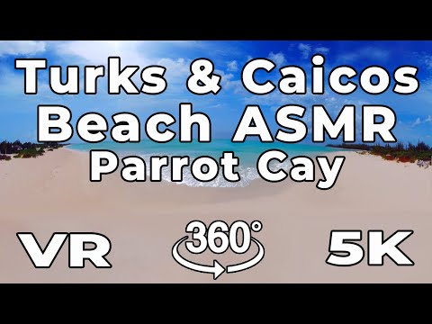 Immersive ASMR in 360º VR 5K, Virtual Reality Nature Sounds Ocean Waves Calm Parrot Cay Hotel Review