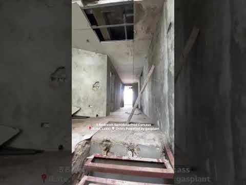 Carcass 5-bedroom semi-detached duplex @ Ikate (Cowrie Creek Estate, by SPAR).