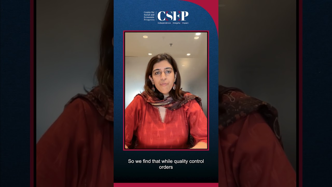 Why India’s Quality Control Orders (QCOs) Matter | CSEP Insights ft Prerna Prabhakar
