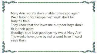 Waylon Jennings - Mary Ann Regrets Lyrics