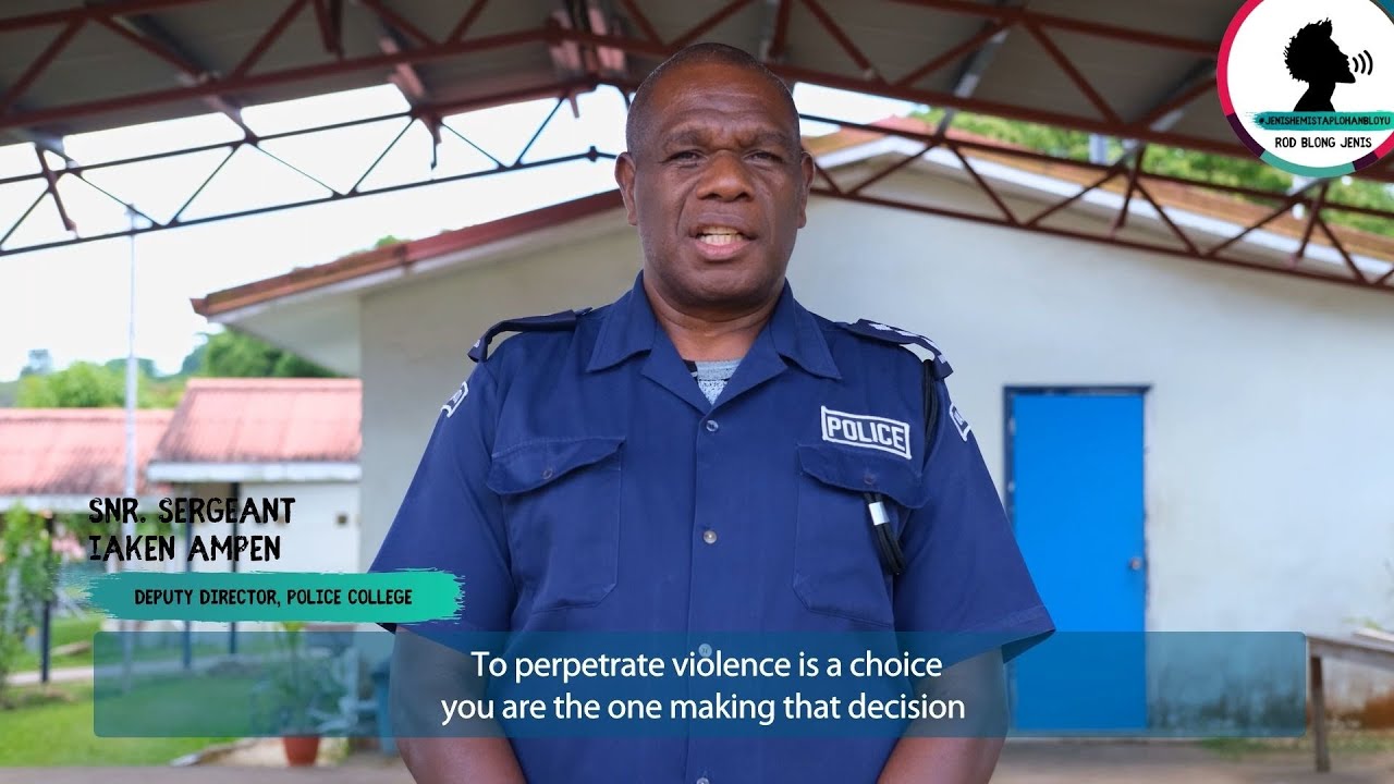 Snr Sergeant Iaken Ampen Vanuatu Police College - Male Champion of Change, 16 Days of Activism 2021