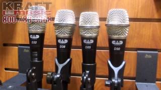 Video thumbnail for Kraft Music  - CAD Handheld Mics D32, D38, D89, D90 NAMM 2015 by Kraft Music
