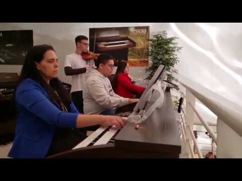 Hino - 65 “Igual ao Mestre!” | Órgãos Tokai MD-7 / MD-550 / MD-750 e violino | @Gabriel_Sanches