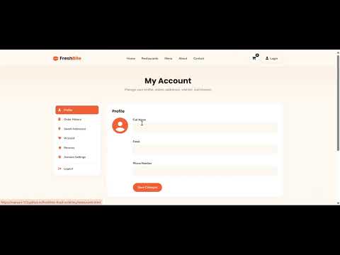 FreshBite Food Ordering Website – Internship Task Demo