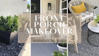 Front Porch/Patio Makeover On A Budget | DIY, Thrifted Decor