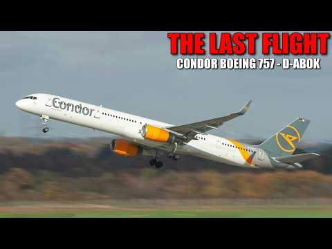 [SPECIAL FAREWELL!] - Condor Boeing 757-300 (D-ABOK) last takeoff - Düsseldorf Airport -