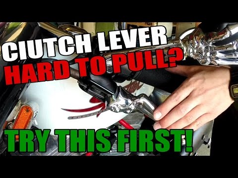 Clutch Lever Hard To Pull? FIX UNDER 5 MIN! - Harley Davidson Sportster