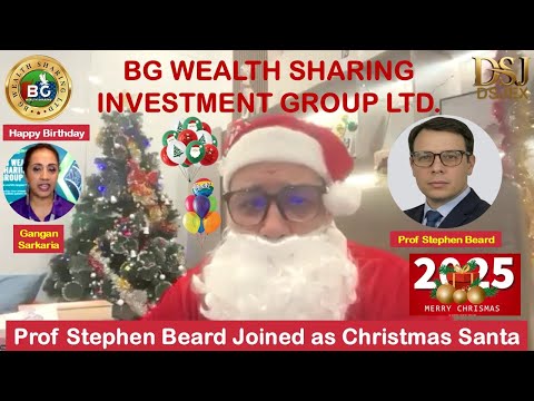 BG Wealth: Christmas Celebration with CEO Prof Stephen Beard Joined as Christmas Senta on 25.12.2025