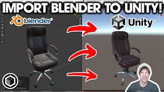 How to Import BLENDER FILES into Unity - Step by Step Tutorial