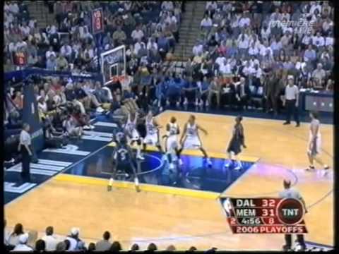 dirk nowitzki 27 pts, playoffs 2006 1st round, mavs vs grizzlies game 4