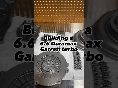 Building a 6.6 duramax Garrett turbocharger! #diesel #turbo #duramax