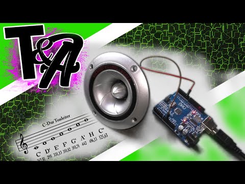 Noten in den Arduino einspielen mit 100W Lautsprecher #elektroniktutorial #arduinomusik #elektronik