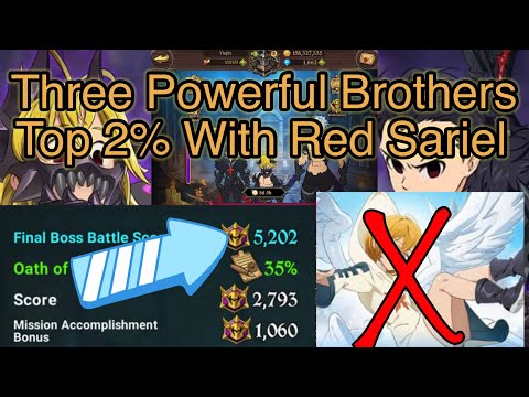 Top 2% Score 5000 ++ Final Boss Three Powerful Brothers 7DS The Seven Deadly Sins Grand Cross SDSGC