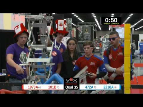 2015 VRC Sci Q35 - 1973A 101B vs 472A 2218A - 63 to 63 - VEX Worlds 2015 - Science Division