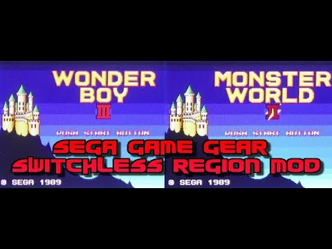 Sega Game Gear switchless region mod, LED replacement, and LCD sound (noise) test