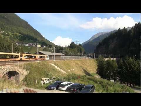 Bahnverkehr am Gotthard - "Lokomotion Brenner-Umleiter"
