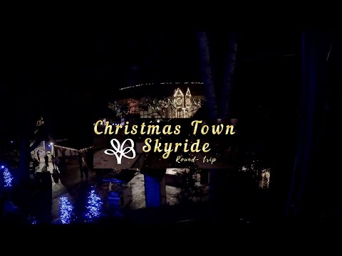  Flying High Over the Lights! Busch Gardens Christmas Town Skyride POV Roundtrip! (2025)
