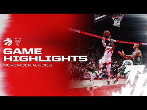 Raptors vs Bucks Game Highlights | - November 4, 2025