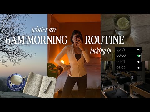 6AM winter arc morning routine | locking in before 2026, realistic tips to stay productive ❄️