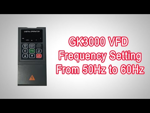 VFD Frequency Setting from 50Hz to 60Hz #howto #vfd