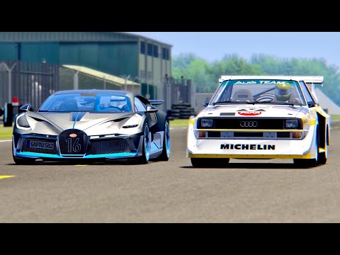 Bugatti Divo vs Audi Quattro Group B - Top Gear Track