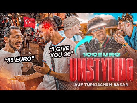 ICON 6 ARTISTS STYLE EMRE 😂 100€ TURKEY BAZAAR MAKEOVER 🇹🇷 with Albozz, Dorian & Noah Amano