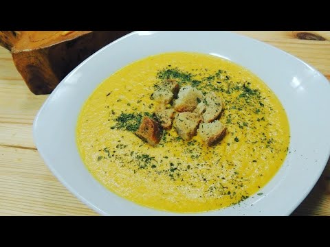 Crema de calabaza y zanahoria con Monsieur Cuisine Plus y de forma tradicional
