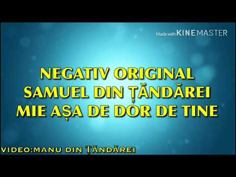 NEGATIV & VERSURI - MIE ASA DE DOR DE TINE