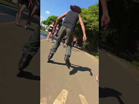 Patinando no Ibirapuera.