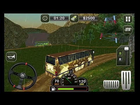 Army Bus Driver US Soldier Transport Duty 2017 - Android gameplay -Offroad Bus Driving -